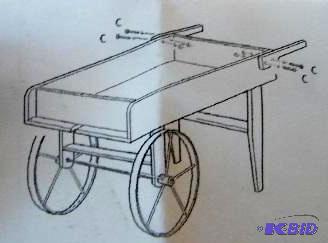 lot 80 image: Wooden Garden Cart - New In Box...