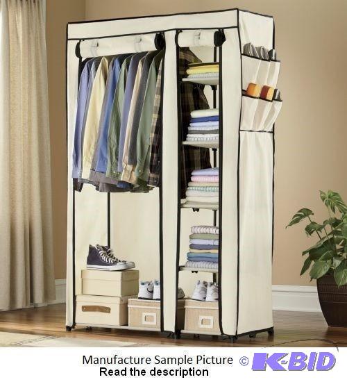 lot 91 image: Tan Storage Closet Exclusive - Organize cloth...