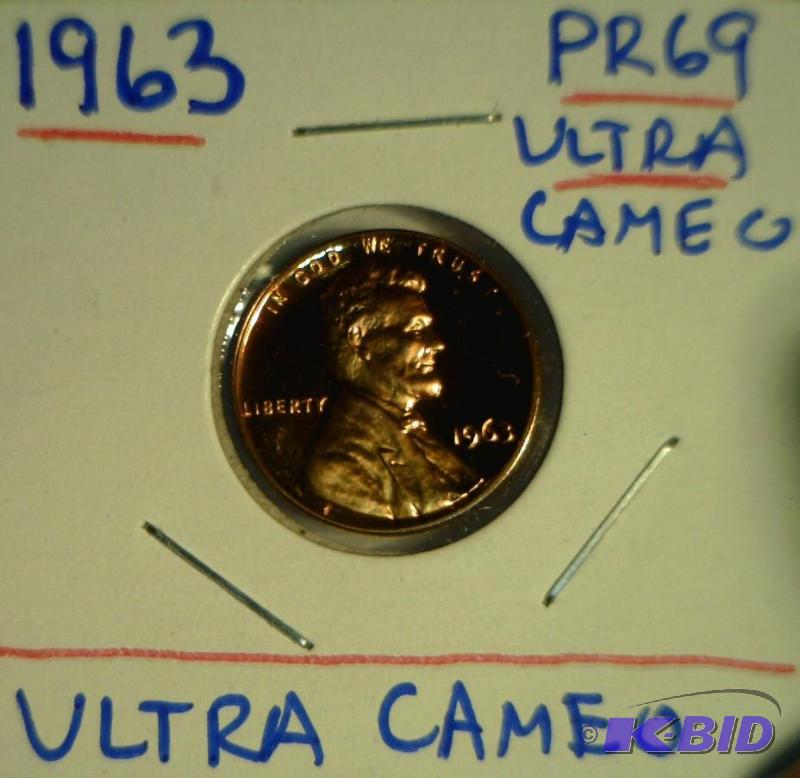 1963 Lincoln Cent Proof 69 Ultra Cameo
