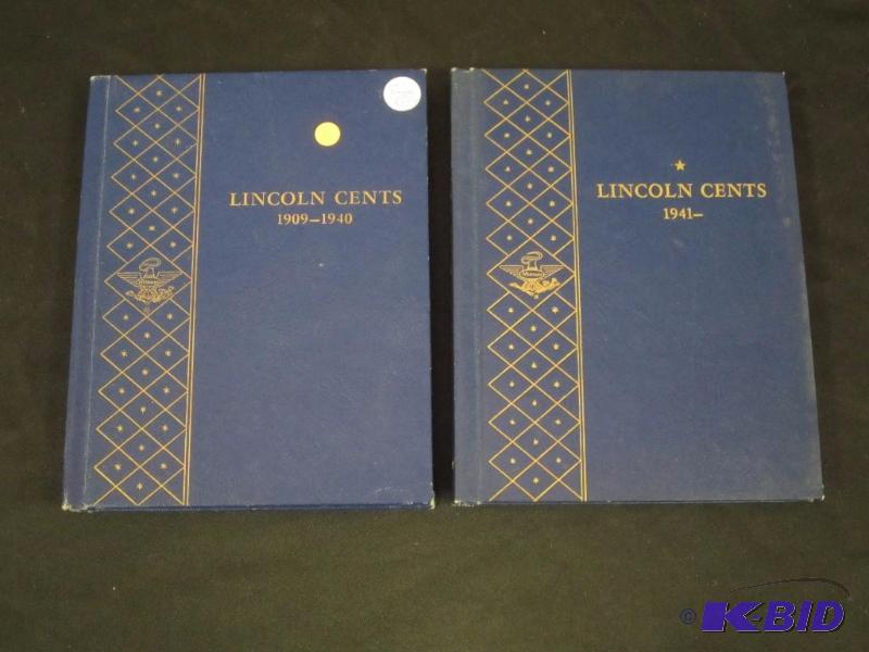 1909-1940  and 1941-1974  Partial Lincoln Cent Books Housed in Great Condition