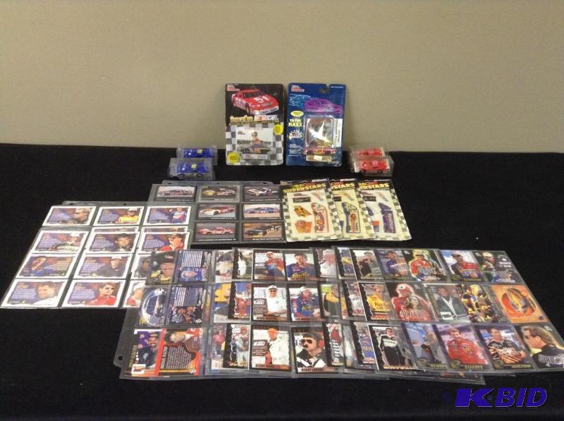 Excellent NASCAR Lot Trading Cards & Die Case