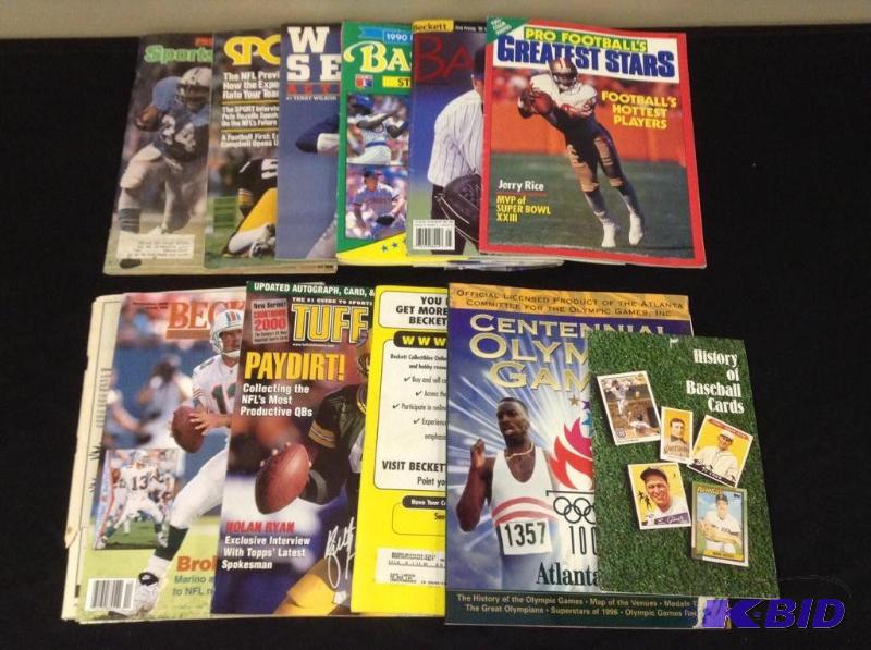 Assorted Sports Magazines Vintage and Newer