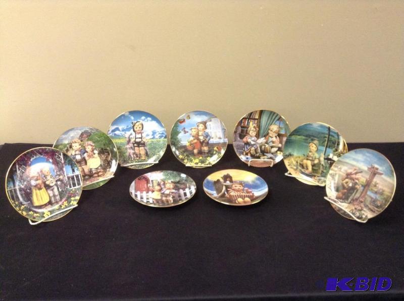 lot 119 image: Lot of 9 Danbury Mint M J Hummel Collectors Plates