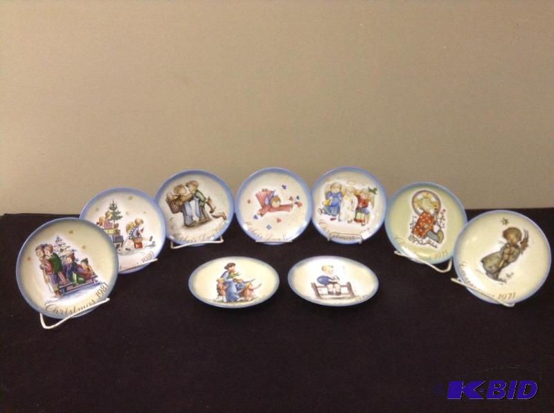 lot 120 image: Lot of 9 Schmid Sister Berta Hummel collector plates