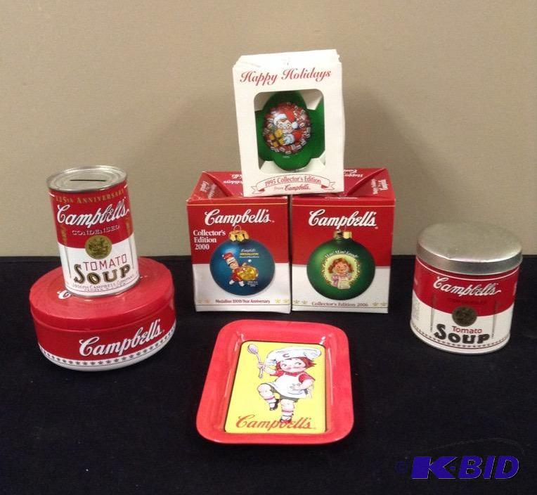 lot 122 image: Campbells Soup Collectibles