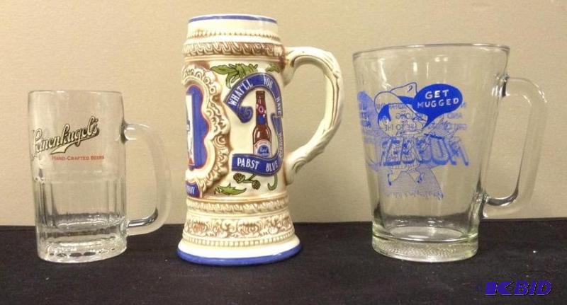 lot 126 image: Glassware Lot with Pabst Brewing Stein