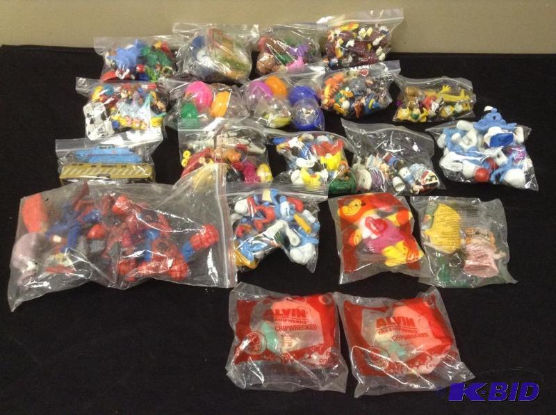 lot 130 image: Basket of Collectibles - Happy Meal Type