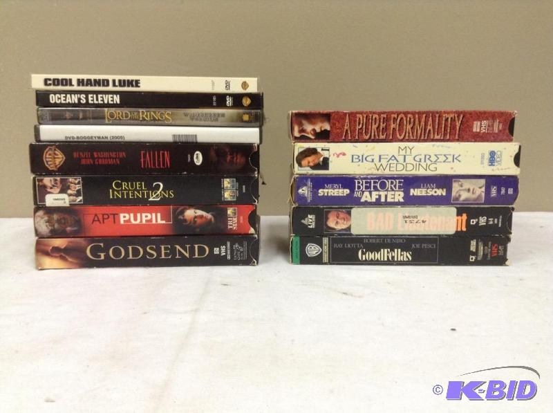lot 153 image: Collection of DVD & VHS Movies