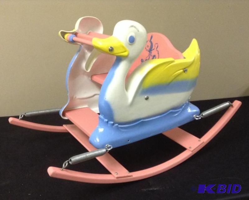 lot 160 image: Vintage Childs Duck Rocker