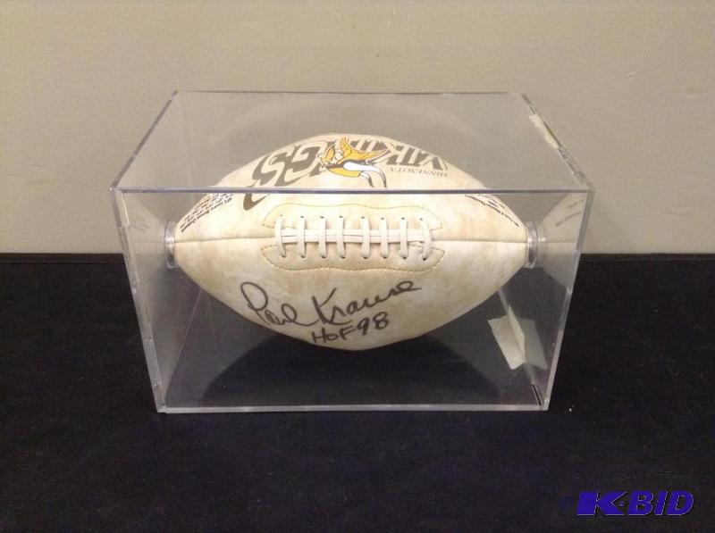 lot 18 image: Minnesota Vikings Signed Paul Krause Football