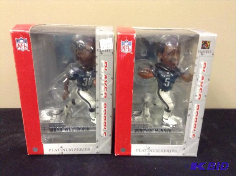 lot 31 image: Weestbrook & McNabb Football Bobbleheads