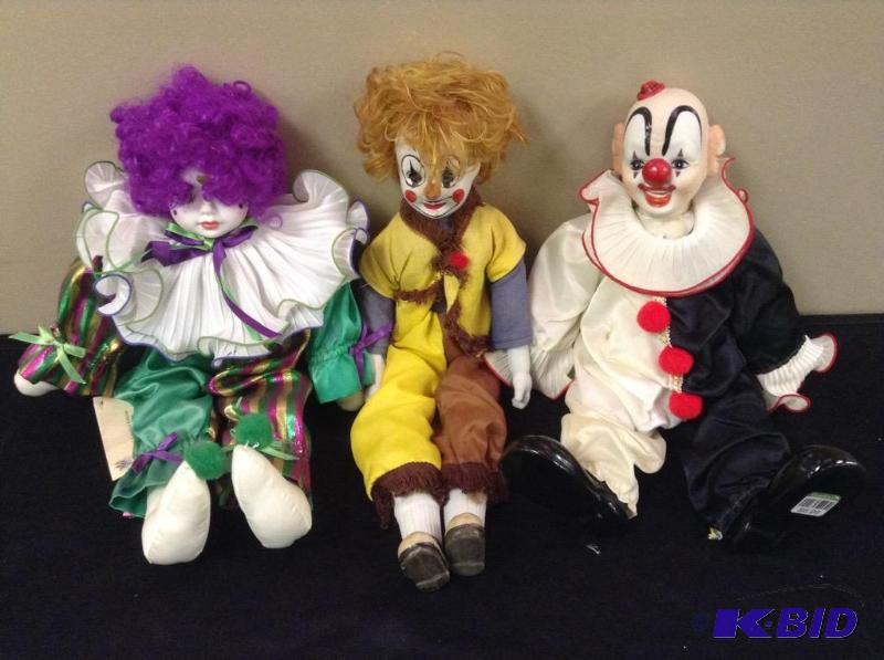 porcelain clown dolls value