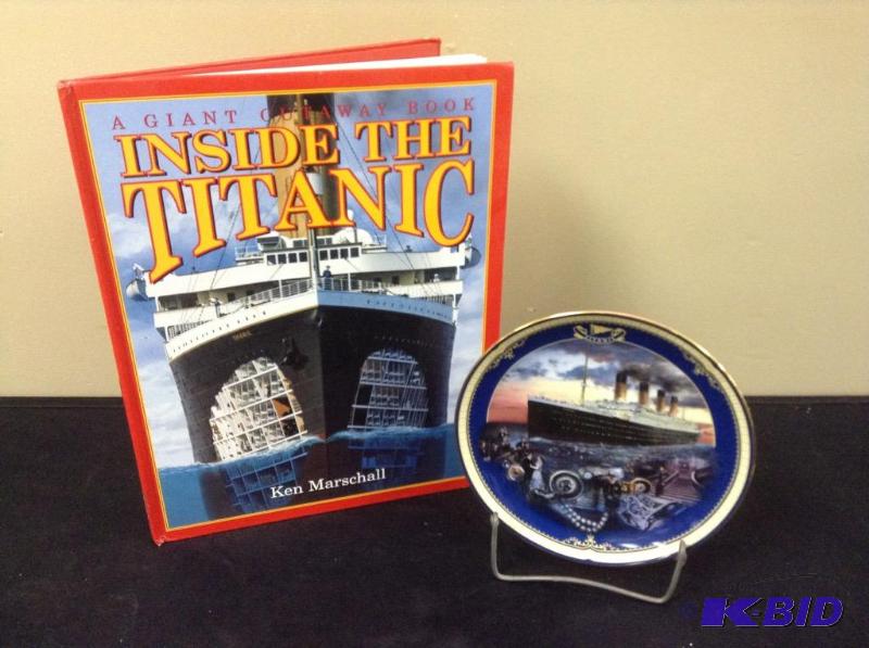 lot 50 image: Titanic Book & Collector Plate