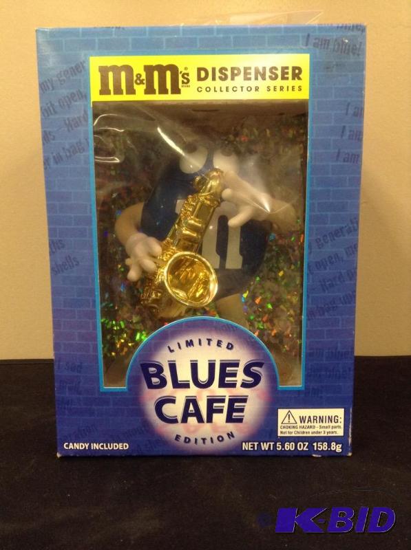 lot 64 image: M&Ms Blues Cafe Candy Dispenser