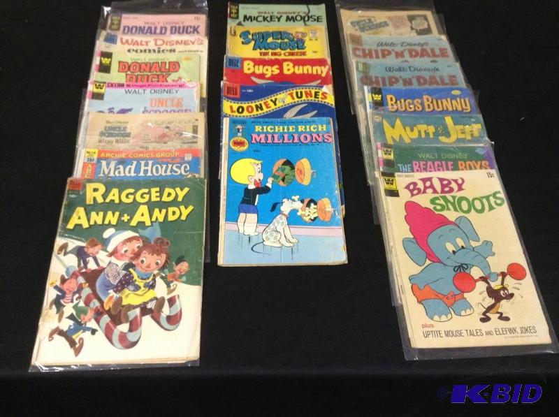 lot 85 image: Vintage comics Disney, Dell and more