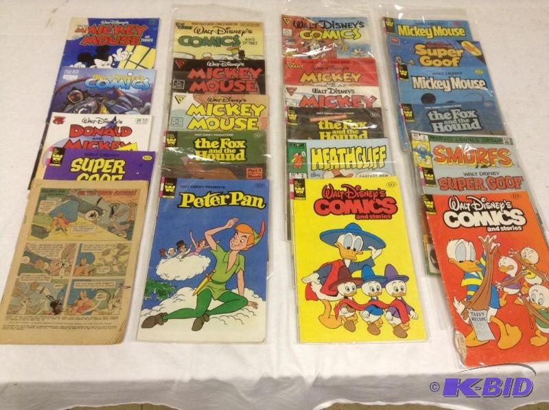 lot 88 image: Vintage Disney, Marvel and Star comics