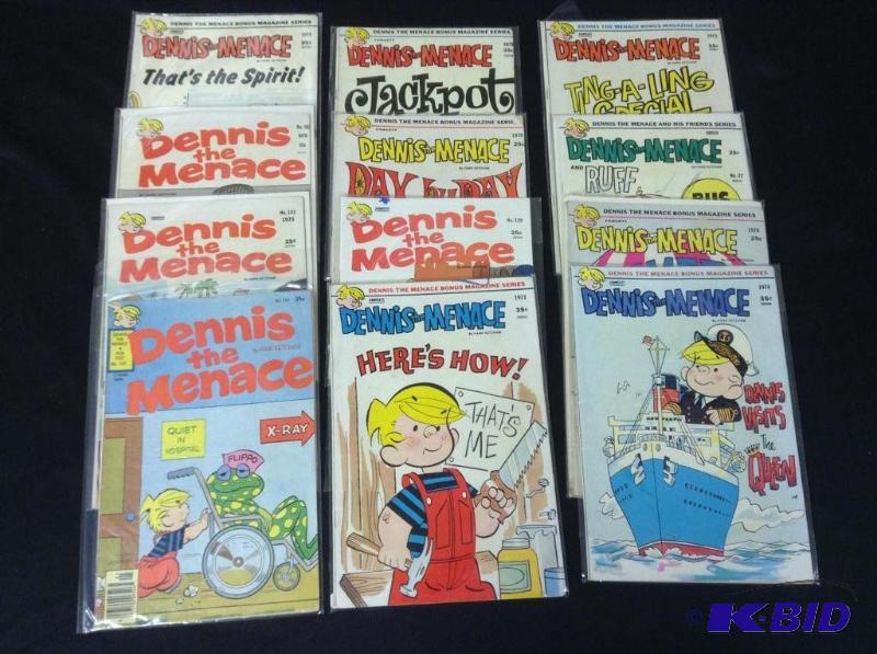 lot 92 image: Lot of vintage Dennis the Menace Comics by Fawcett