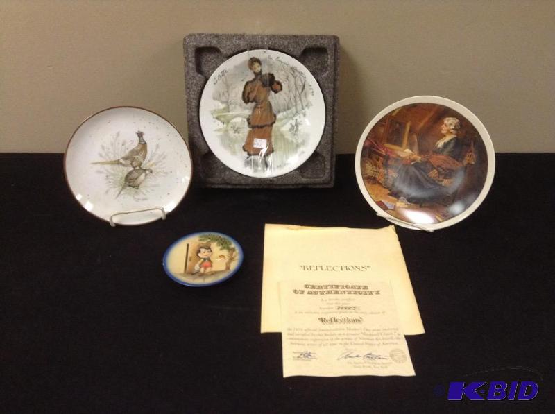 lot 97 image: Lot of four collector plates