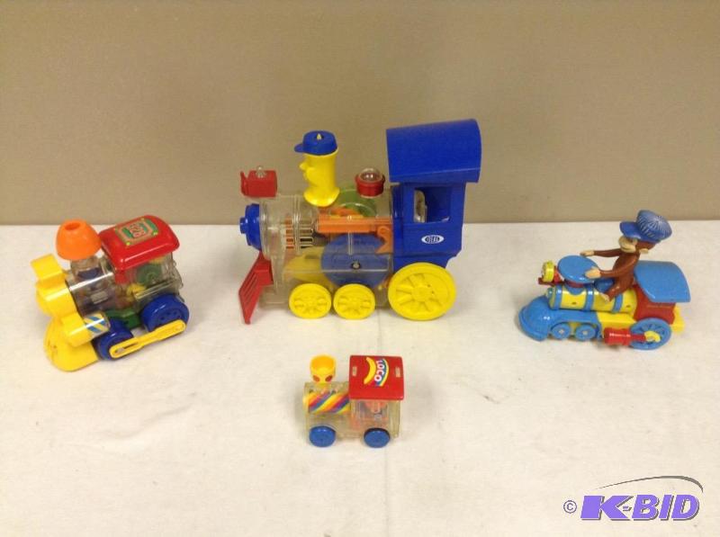 lot 98 image: Lot of four plastic train toys