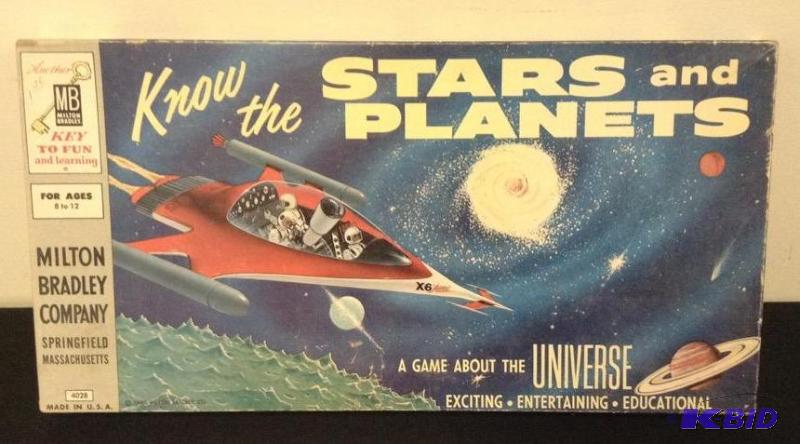 lot 32 image: Excellent Vintage Milton Bradley Know the Stars and Planets Game