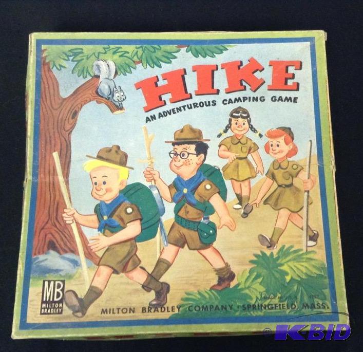 lot 34 image: Milton Bradley Hike Vintage Camping Game