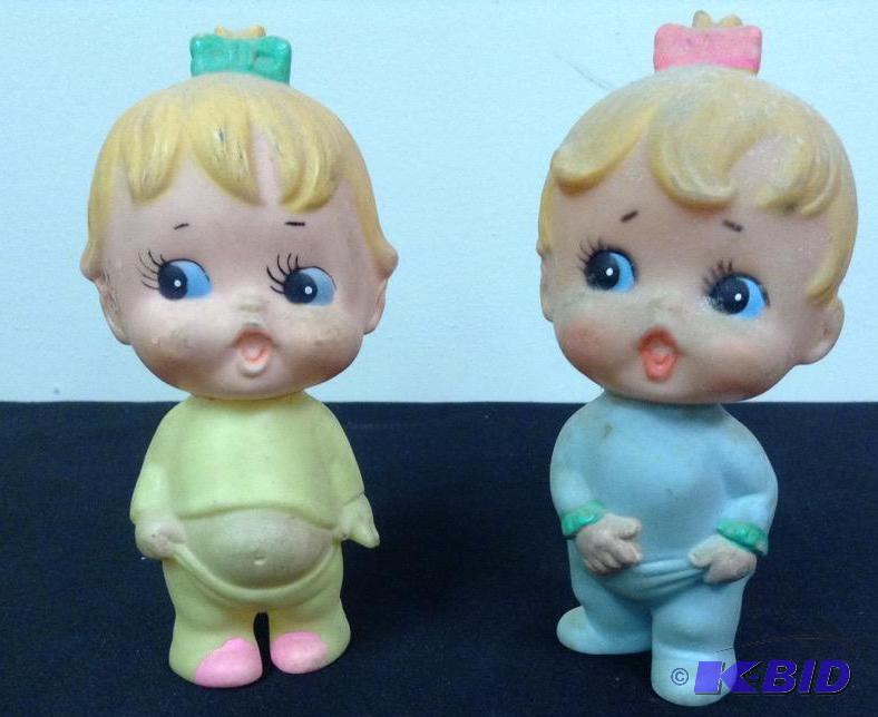 lot 46 image: Two Vintage 1960s Ninohira Squeaky Babies