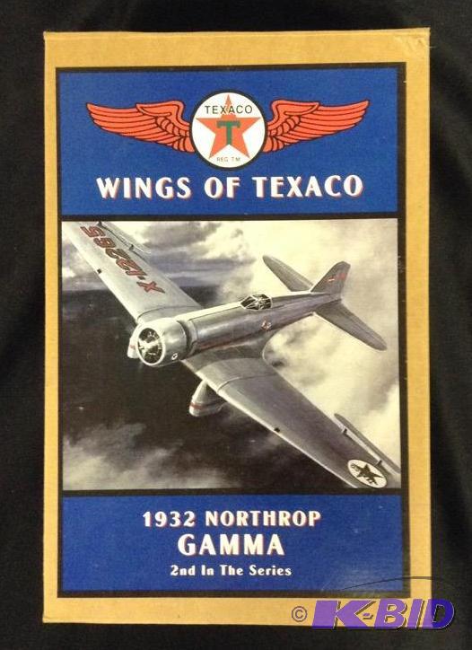 lot 5 image: Wings of Texaco 1932 Northrup Gamma Die Cast Metal Locking Bank