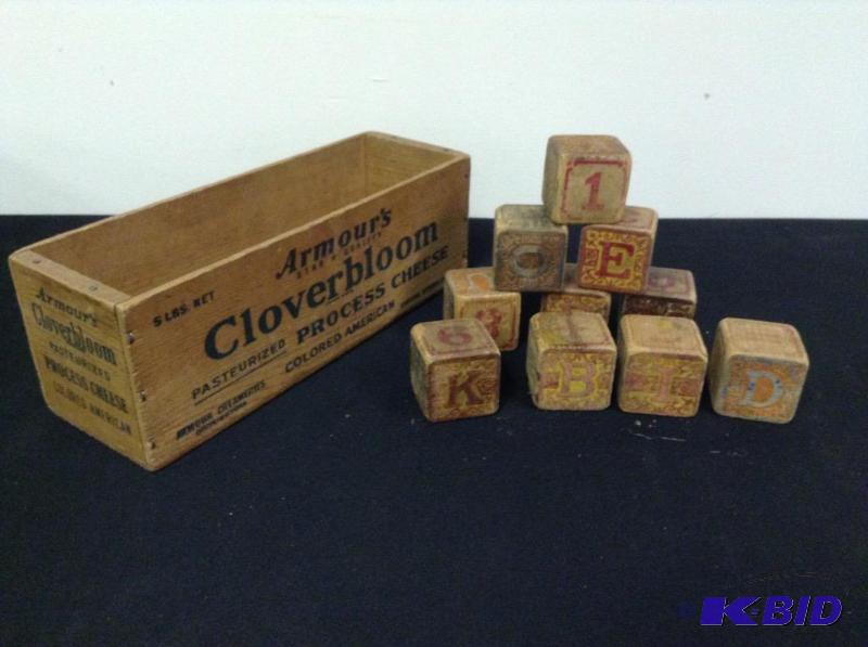 lot 61 image: Vintage Wood Blocks