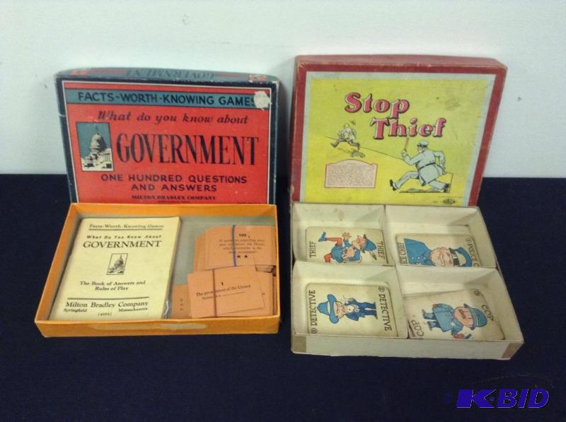 lot 65 image: Vintage Government & Stop Thief Games