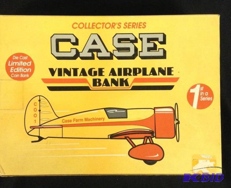 lot 7 image: Case Vintage Airplane Bank Limited Edition Die Cast