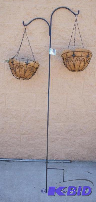New Panacea Shepherds Hook with (2) hanging b...