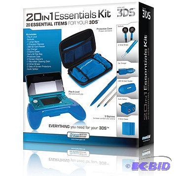 New Nintendo 3DS 20-in-1 Essentials Kit - Blu...