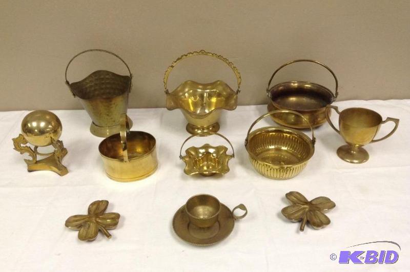 lot 104 image: Brass Baskets and More