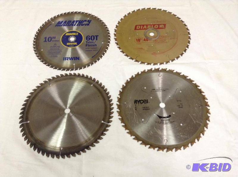 lot 107 image: Four Circular Saw Blades