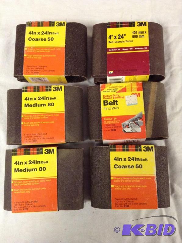lot 123 image: Assorted Belt Sander Sanding Belts