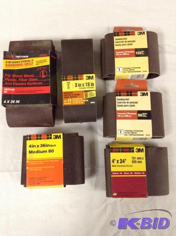 lot 126 image: Belt Sander Replacement Belts