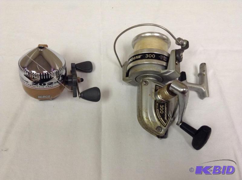 Vintage Zebco 202 Reel and Hurricane 300 Open Reel, The Victor Hennen  Estate Auction Part 4