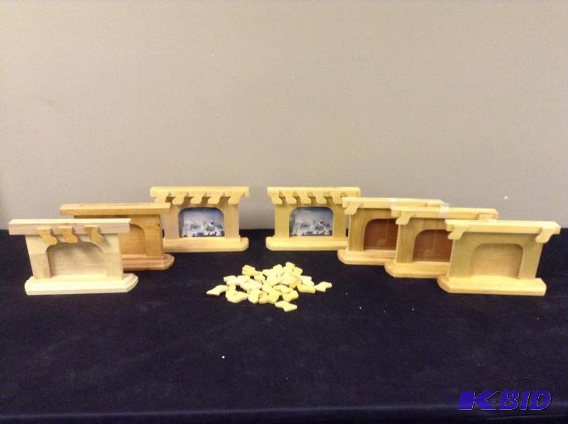 lot 142 image: Group of Unfinished Craft Fireplace Picture Frames