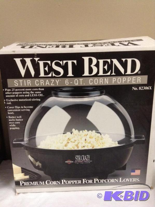 Sold at Auction: WESTBEND STIR CRAZY POPCORN MAKER