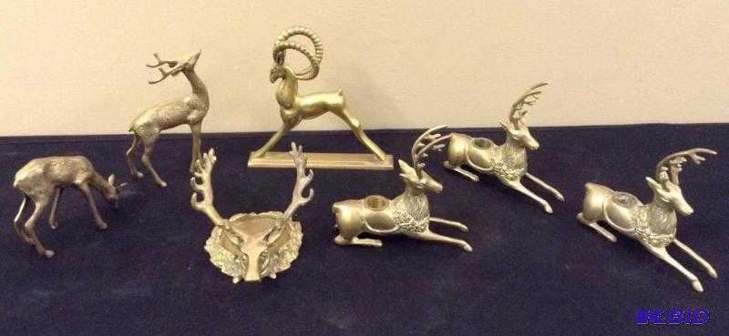 lot 20 image: Brass Reindeer and More