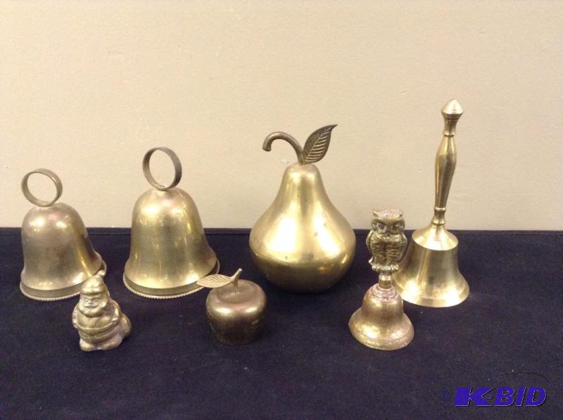 lot 43 image: Collection of Brass Bells