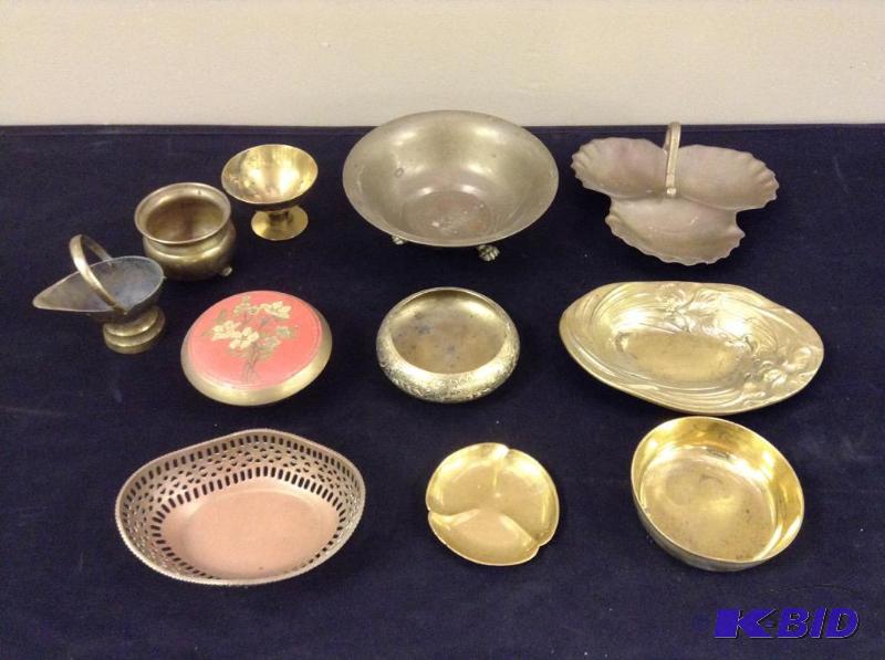 lot 74 image: Brass Trays and More