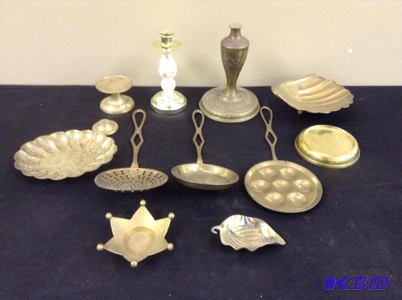 lot 75 image: Brass Collection with Kitchen Group