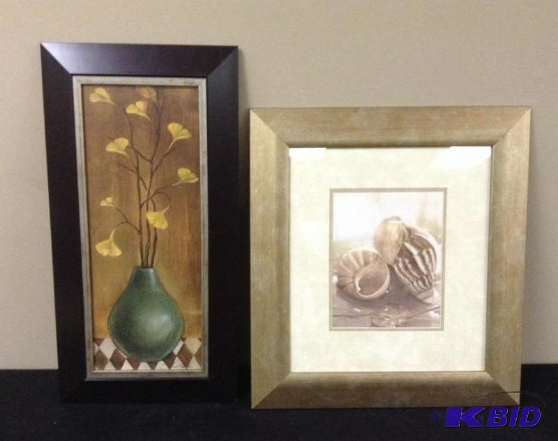lot 81 image: Two Framed Wall Art Pieces