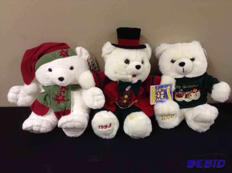lot 93 image: Three K-Mart Annual Issue ChristmasHoliday Bears