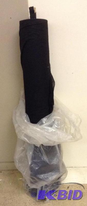 Bolt of black t-shirt material with liner.