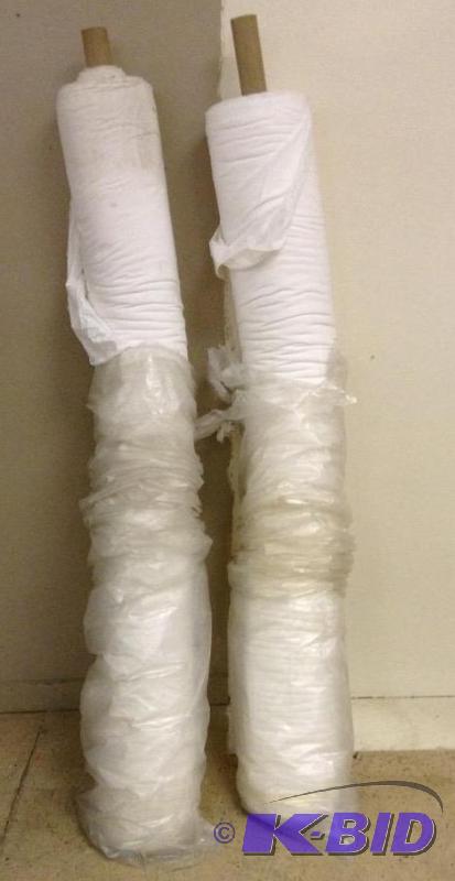 Lot of two bolts of white t-shirt type fabric
