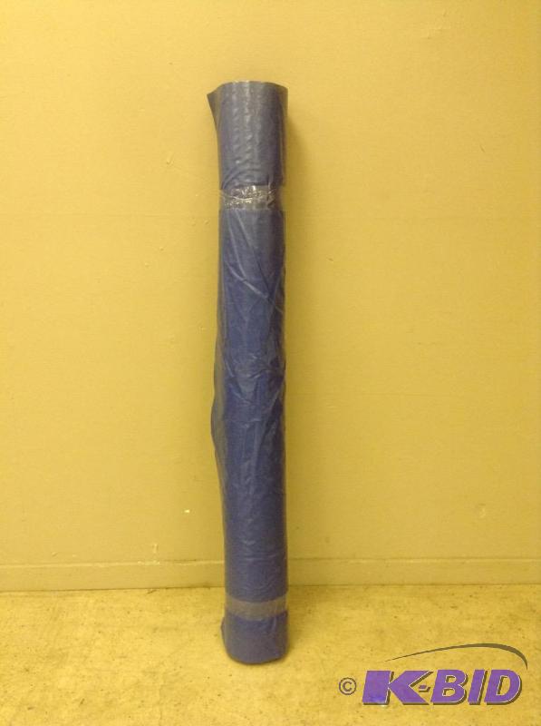 bolt of blue terry like fabric with backing
