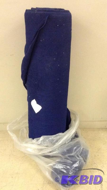 Bolt of blue towel type fabric