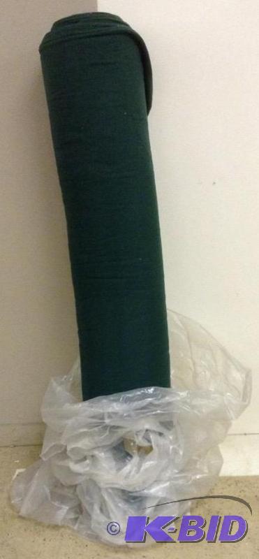 Bolt of green fleece type fabric